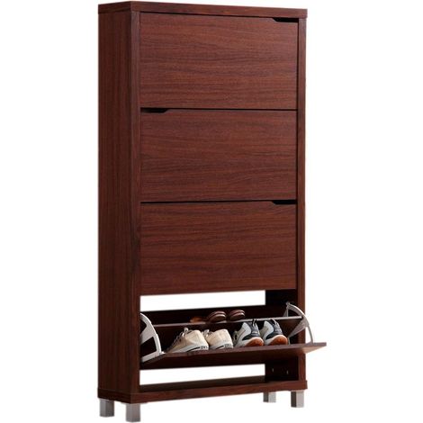 Zapatero Kubox 4 puertas walnut (1/2)