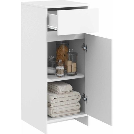 vidaXL Bathroom Cabinet White 35 x 36.5 x 85 cm Engineered Wood (1/3)