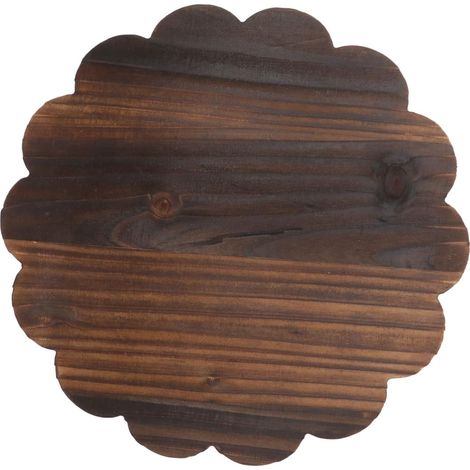 Support de plantes à roulettes en bois massif avec roulettes pivotantes - 25 cm - Pour grands pots de fleurs - Soucoupe mobile pour l'intérieur et l'extérieur (1/5)