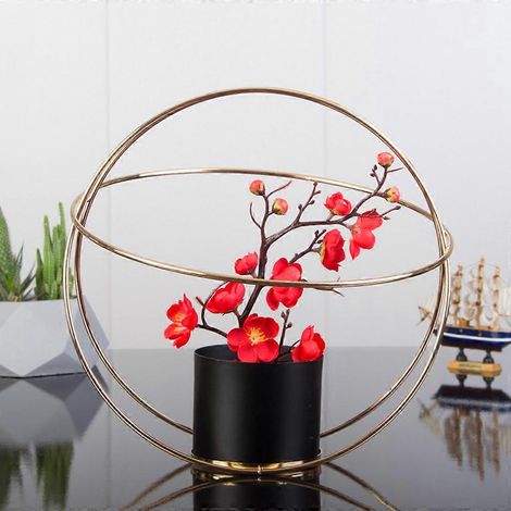 Support en fer forgé pour pots de fleurs, à poser ou à ranger, pour intérieur ou extérieur, jardin ou balcon. Décoration artisanale. (1/4)