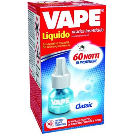RICARICA LIQUIDA VAPE 60 NOTTI PROFUMATA INSETTICIDA ANTIZANZARE