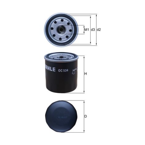 Ölfilter OC534 Knecht (1/2)