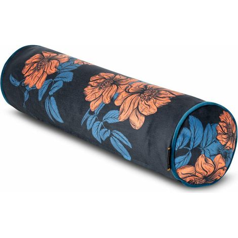 Cuscino Emma 62x16 cm con motivo floreale a rullo (1/3)
