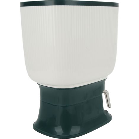 Seau à riz étanche anti-insectes et anti-humidité, pot de rangement pour farine et grains, 10 kg, avec tasse doseur, vert luxe. (1/5)