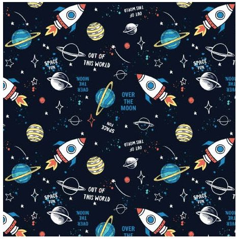Tissu d'extérieur décoratif à motif Oxford Cosmos I DR011 (1/5)