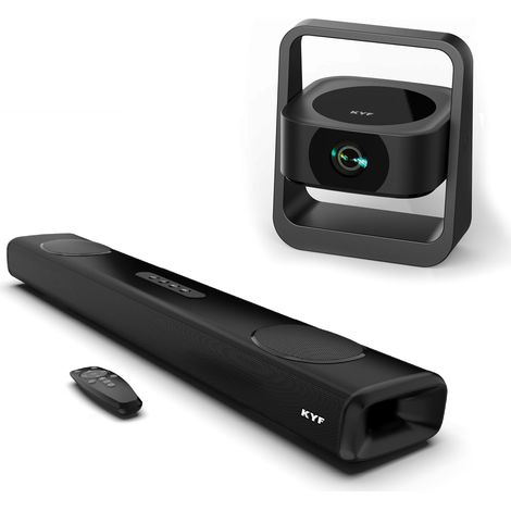 Vidéoprojecteur Pliable et Compact, Android 13 + Barre de son immersive 100W, Bluetooth 5.3 (1/5)