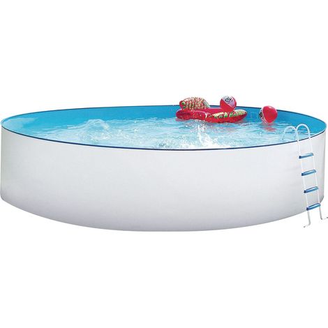 Kit Piscine Hors-Sol à paroi en Acier 400 x 400 x 90 cm Weiss (1/5)