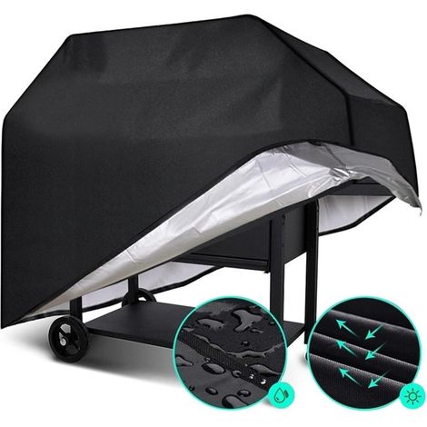 Housse mobilier jardin imperméable – Protection BBQ, anti-poussière, pluie – Pour gaz, charbon, électrique (1/5)