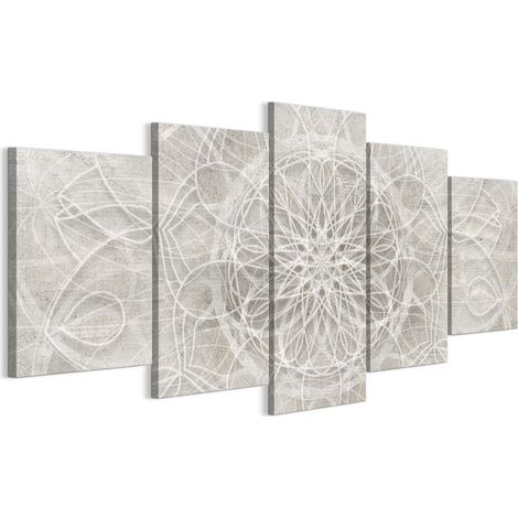 Quadro su tela italiana 100 x 50 cm pentattico - stile boho - sfondi e motivi Quadro su tela italiana 150 x 75 cm pentattico - stile boho - sfondi e motivi (1/5)