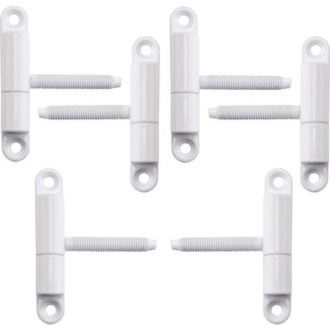 Türband Einbohrband 15 x 83 mm mit Zapfen M8 x 50 mm weiß, 6 Stück