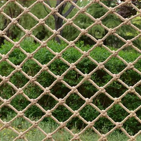 Sécurité Corde De Chanvre Net Balcon Escaliers Clôture du Jardin Protection du Terrain De Jeu Net Intérieur Et Extérieur De La Corde De Décoration 1x2 (1/5)