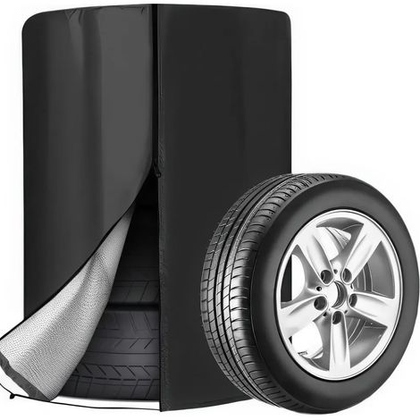 Fundas para neumáticos de coche, bolsas impermeables para neumáticos, aptas para neumáticos de 18 a 22 pulgadas, resistentes al polvo y a los rayos UV, tamaño 85x120 cm. (1/5)
