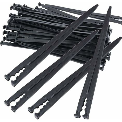 Bardusch-Lot de 50 supports de tuyau d'arrosage pour tuyau d'irrigation Support d'ancrage de fixation pour tuyau d'arrosage de jardin Accessoires pour tuyau d'arrosage 4/7 ou 3/5 (1/5)