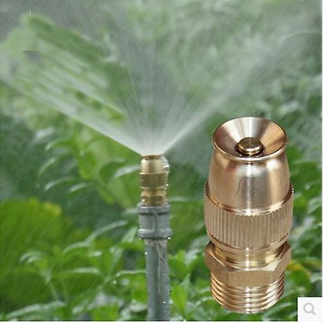 2 Pcs En Laiton Buse De Pulvrisation Jardin Arroseurs 1/2 "(dn15) Pulvrisation Buse D'atomisation Tuyau D'eau Raccord Raccord Pour Jardinage Agric (1/5)