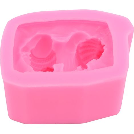 Molde de silicona 3D con forma de bebé durmiendo, ideal para crear pasteles, cupcakes, fondant y cera.