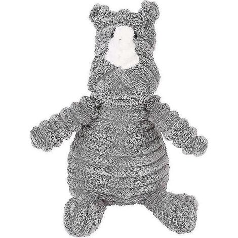 Ours en peluche couineur, jouet à mâcher résistant pour chien, formes animales variées (rhinocéros) (1/2)
