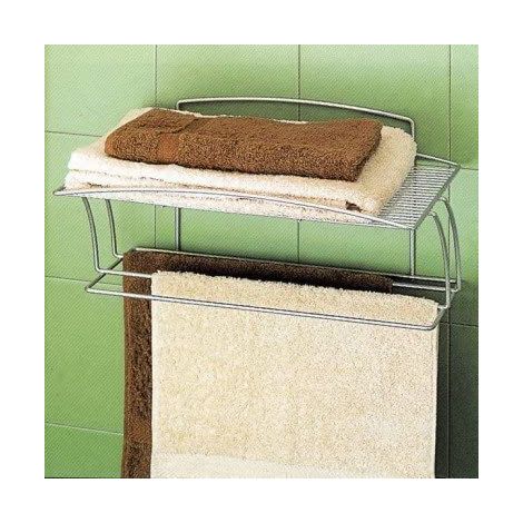 Ripiano porta asciugamani 3 barre 47x27x22 poly - metaltex