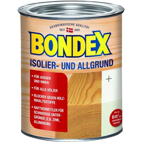 Bondex Isolier- und Allgrund 750 ml, weiß Sperrgrund Haftgrund Innen Aussen (1/2)