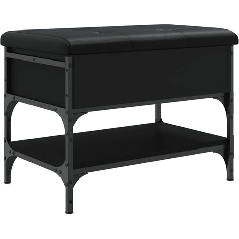 Meuble à chaussures,Banc à chaussures noir 62x42x45 cm bois d'ingénierie CFW4867320 (1/5)