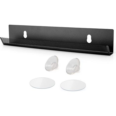 Appendiabiti da parete per extension, supporto per parrucche, per esporre, riporre, lavare, acconciare, pettinare e asciugare, con ventosa e nanocolla, nero.