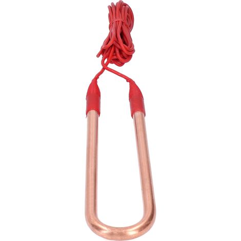 Tube chauffant électrique en laiton 220V anti-explosion en forme de U, câble de 115cm (2KW, dimensions: 26.5x6.5x1cm) pour radiateur