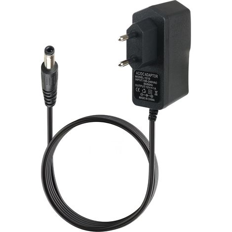 12V 1A 12W LED-Netzteil mit 5,5x2,5mm Klinkenstecker - Universelles 100-240V Netznetzteil - Ideal für LED-Streifen, Router, Lautsprecher und TV-Boxen (1/5)