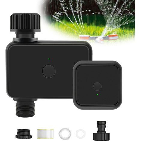 Watering Timer Single-Outlet Automatic Watering System Irrigation with APP Control/Rain Delay/IP55 Waterproof Manual Water for Pool, Garden, Lawn, Greenhouse Wi-Fi Gateway (1/5)