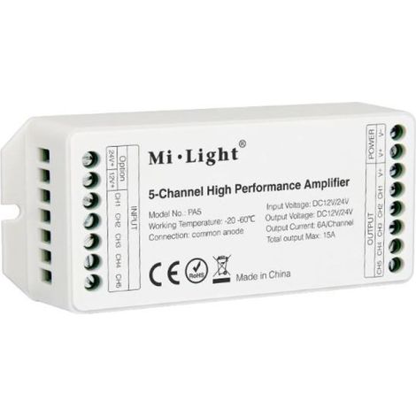 Amplificatore di segnale nobile illuminazione 5 canali- 5921/s