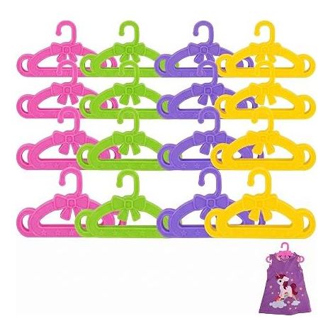 Cintres pour Poupées Mini Cintres en Plastique pour Vêtements de Poupée Mannequin Accessoires de Dressing et Garde-robe (1/5)