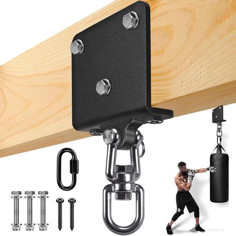 Support de Sac de Frappe, Fixation Poutre pour Sac de Boxe Suspension Crochet Lourd pour Accélérer l'exercice Entraînement Muay Thai Balançoire Hamac, 1000lbs (1/5)