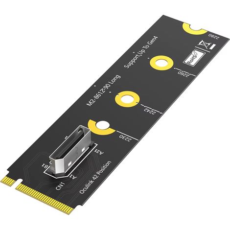 Adaptador Oculink M.2 nvme pcie 4.0 8612 clave M SFF-8611 SFF-8612 (1/3)