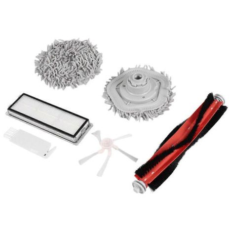 NALOOKAMIC Pièces détachées pour robot aspirateur et laveur autonettoyant Bot W10 et W10 Pro : brosse latérale principale, filtre HEPA, lingettes de lavage (1/4)