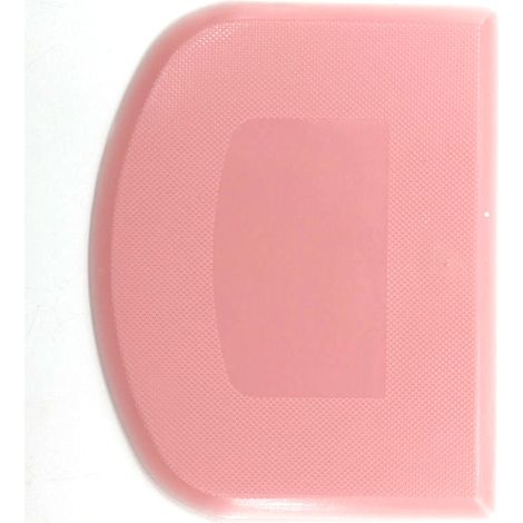 Sollbry Raspador de masa flexible para mesa de trabajo, con borde afilado y ángulo para pasteles. Herramientas antideslizantes para decoración de repostería, esculpido y modelado - Rosa + Blanco (1/3)