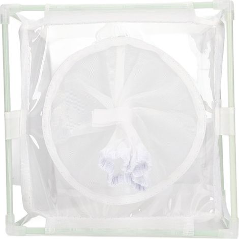 Cage d'observation des insectes en PVC blanc réutilisable, en forme de manchon, pour papillons et autres petits animaux. (1/5)