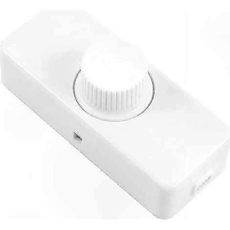 Variateur rotatif LED avec fonction marche/arrêt, compatible ampoules dimmables 3-100W, contrôleur d'intensité lumineuse pour éclairage ajustable, interrupteur rotatif moderne. (1/5)