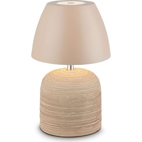 LED Tischlampe Akku LED Tischleuchte Kabellos Dimmbar Touch Warmweiß Keramik