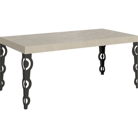 Tavolo Allungabile 200-304x90x77 cm Karamay Premium Cashmere Telaio Antracite (1/4)