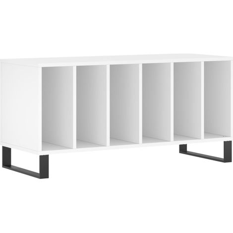 Maison Exclusive - Mobile Porta DiscBianco 100x38x48 cm in Legno Multistrato