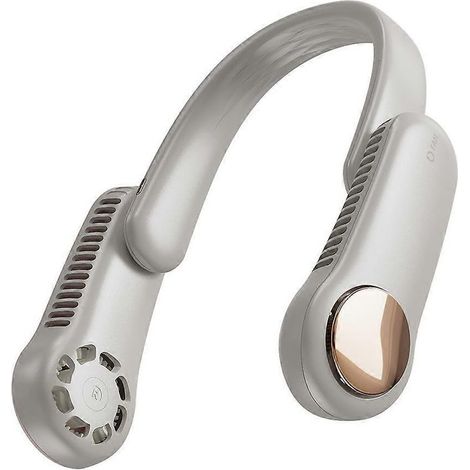 Ventilateur portable mains libres USB, petit ventilateur silencieux avec rotation à 350° (1/4)