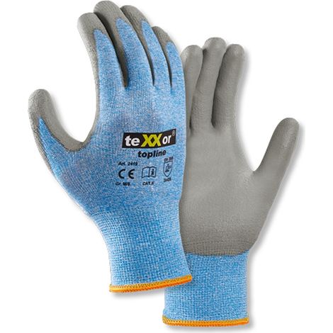 teXXor 241910 Gr.10 Schnittschutz-Strickhandschuhe PU-BESCHICHTG. (1/4)