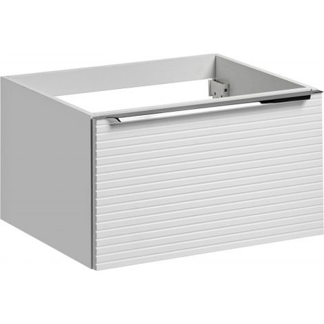 Meuble sous vasque en bois - Blanc - H 39,2 x L 60 x P 45,8 cm - Camille White - Livraison gratuite