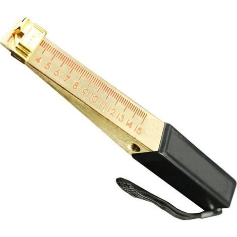Technischer Messschieber – 150 x 15 x 17 mm – Keilmessschieber 1 bis 15 mm – Prüfwerkzeug für Heimwerker (1/4)
