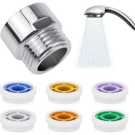 Duschdurchflussbegrenzer mit 1/2" Durchmesser. Wassersparend durch reduzierten Duschdruck. (1/5)
