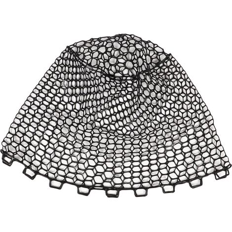 Filet de pêche noir en caoutchouc robuste et léger, portable pour amateurs de pêche en extérieur (1/5)