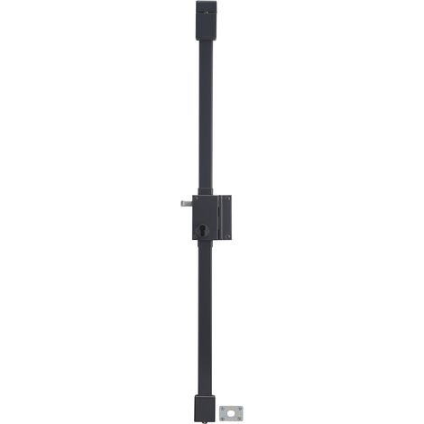 Boitier de serrure en applique Targa à tirage pour porte d'entrée, droite, 3 pts, axe 45mm, anthracite (1/2)