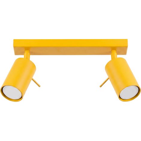 Deckenleuchten RING gelb 2xGU10 30cm Stahl Sollux (1/5)