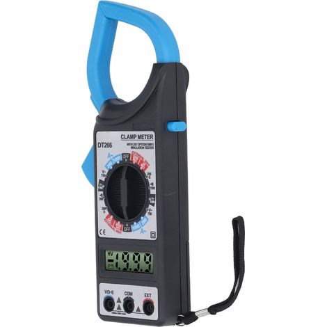 Pince ampèremétrique numérique DT266, multimètre 1999 points, testeur de tension, de diodes et de capacité AC/DC avec avertisseur sonore (1/5)