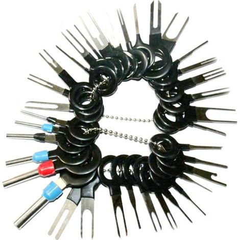 Herramienta para extraer terminales de automóviles, extractor de pines eléctricos, extractor de conectores de cables engarzados. (1/5)