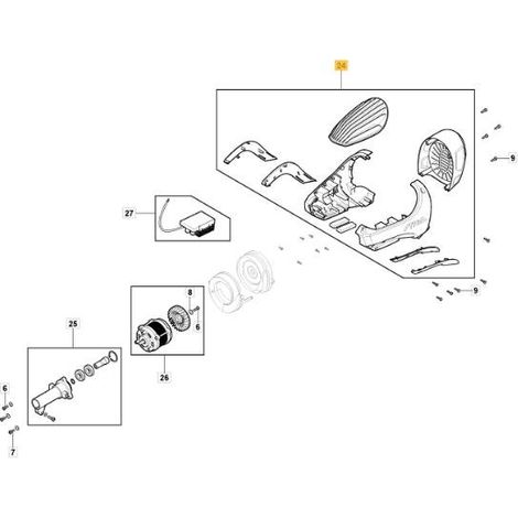 ORIGINAL STIGA BC 900 D LI 48 MOTORABDECKUNGSSATZ – 118811327/0