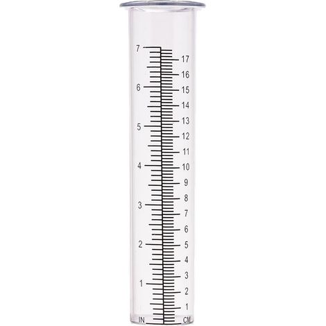 17,8 cm Kunststoff-Ersatz für Regenmesser – Kältebeständig – Rissbeständig – Gartengerät für den Außenbereich